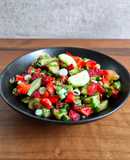 سالاد خیار و توت فرنگی (Cucumber & strawberry salad)