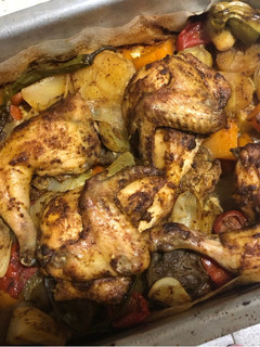 Foto resep Roasted chiken with vegetable/ayam panggang dengan sayuran