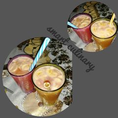 A picture of Watermelon,cucumber and pineapple juice.