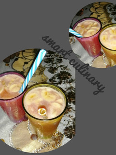 A picture of Watermelon,cucumber and pineapple juice.