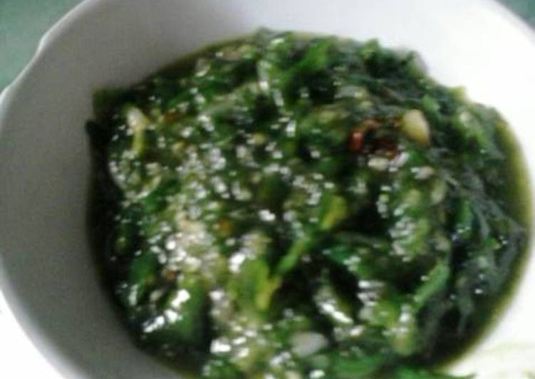 Sambal hijau pedas manis