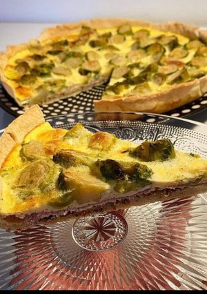 Une photo de Tarte chou de bruxelles