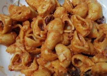 Fast Cooking Methods Maceroni with nuggets and kidney beans Delicious Perfect