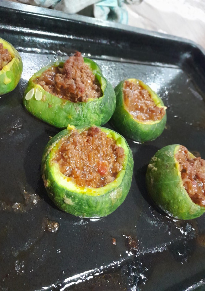 Una foto de Zapallitos rellenos fáciles, rápidos y ricos 😋