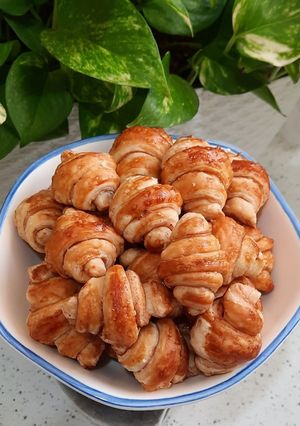 عکسی از دستور مینی کروسان دارچینی