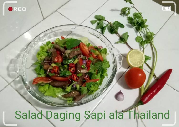 Salad Daging Sapi ala Thailand