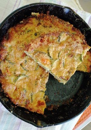 Una foto de Fritatta de calabacitas