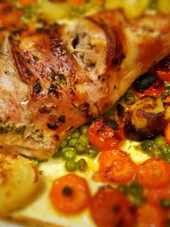 Una foto de Pierna de cordero al horno