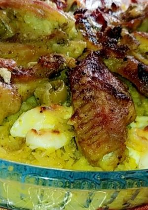 صورة لوصفة ارز باجنحة الدجاج