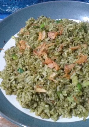 Foto resep Nasi Goeng Ijo bayam 🌱🍃