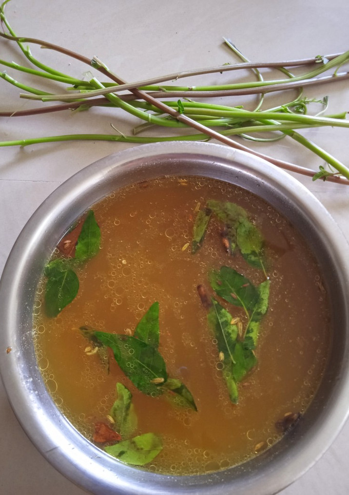 சிறு கீரை தண்டு சூப் செய்முறை முக்கிய புகைப்படம்