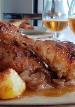 Foto di Pollo alla birra con funghi