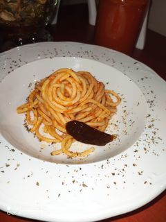 Una foto de Espaguetis sencillos