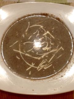 Una foto de Crema de Portobello