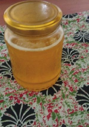 A picture of Homade desi ghee with only butter..not leftover malai.