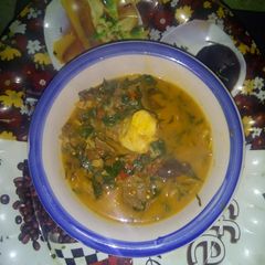 A picture of Rivers native soup.