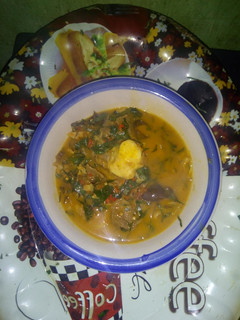 A picture of Rivers native soup.