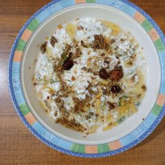 A picture of Bhagar wali dahi phulkian.