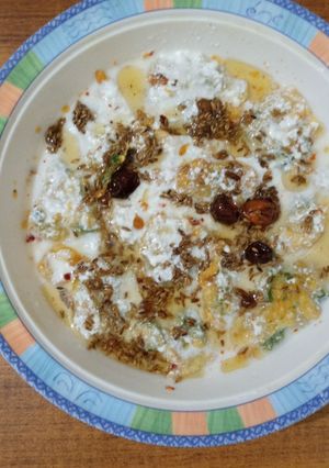 A picture of Bhagar wali dahi phulkian.