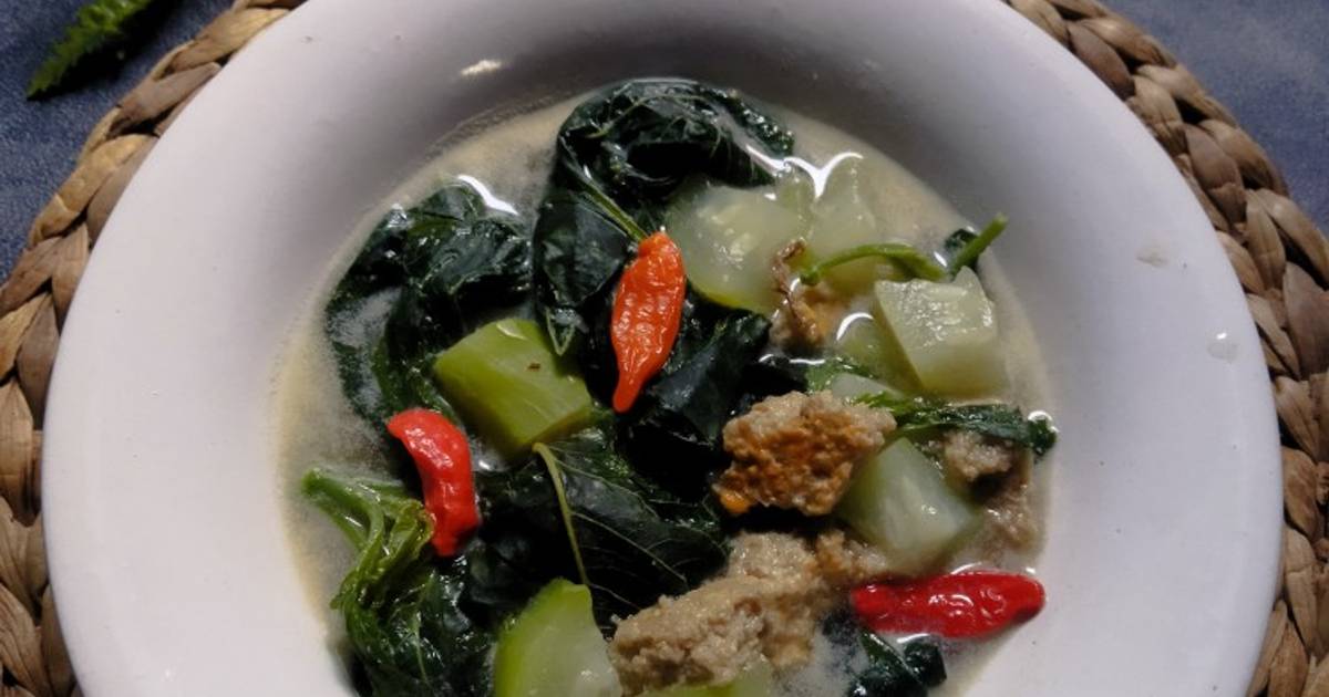 Resep Sayur Bening Bayam Oncom Labu Air Oleh Farhah Cookpad