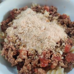 A picture of Bolognese Pasta.
