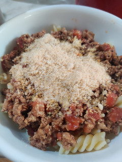 A picture of Bolognese Pasta.