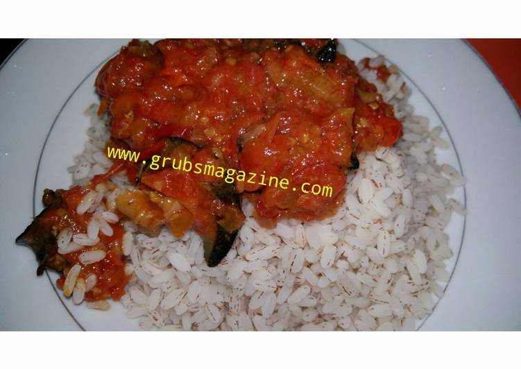 awesome Snail Stew with Ofada Rice Recipe | Easiest way to make Snail Stew with Ofada Rice Speedy