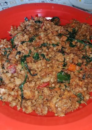 Foto resep Oncom goreng kemangi