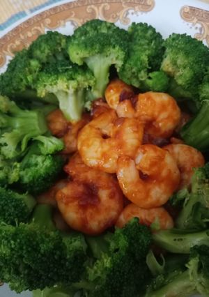 Foto resep Udang Brokoli