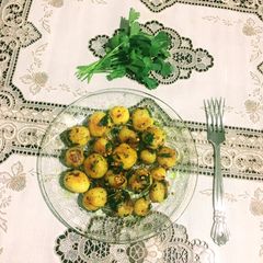 A picture of Butter Garlic Potato.
