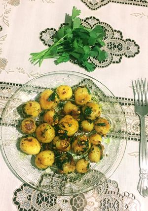 A picture of Butter Garlic Potato.