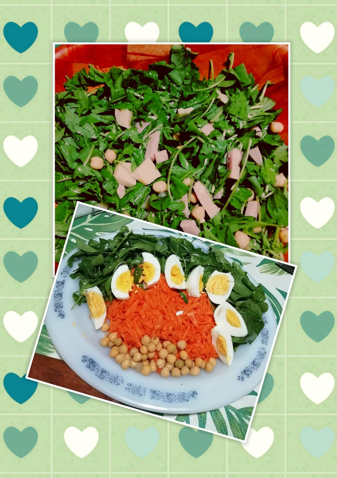 Una foto de Dos ensaladas completas y saludables