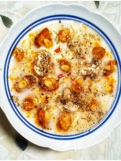 সুইট বেবি কর্ন মাশরুম সসেজ স্যুপ (Sweet Baby Corn Mushroom Soup recipe in bengali) রেসিপির প্রধান ছবি
