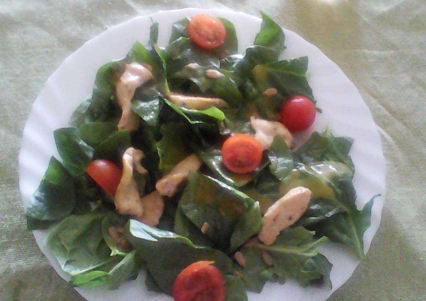 Ensalada de espinacas