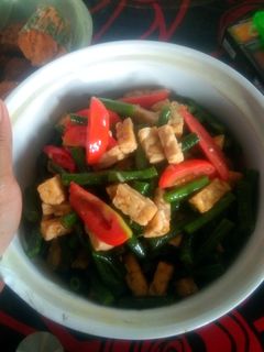 Foto resep Tumis tempe kacang panjang