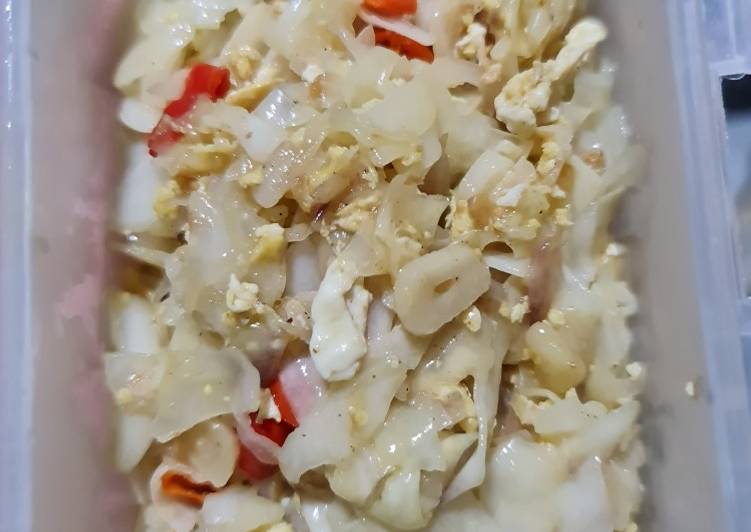 Resep Tumis kol dan telur Cepat