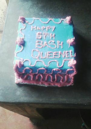 A picture of B.day cake.