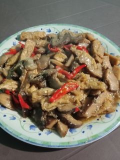 Foto resep Tumis jamur tahu