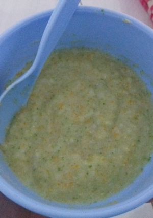 Foto resep Bubur nasi bungakol wortel buncis telur puyuh - mpasi 8m 4*