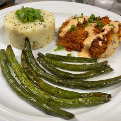 A picture of Buffalo-Spiced Crispy Chicken Cutlets.
