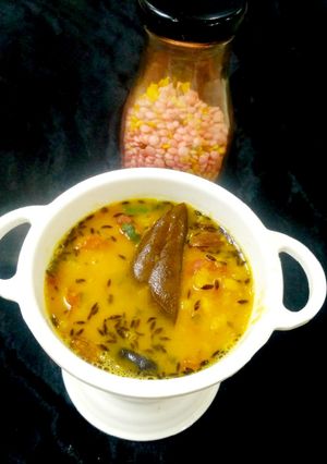 A picture of Dal tadka.