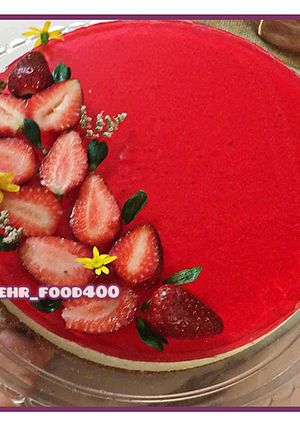 عکسی از دستور چیز کیک برپایه بیسکویت