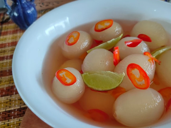 Easy Ways Make Recipes Asinan Rambutan the Can Spoil the Tongue Delicious.