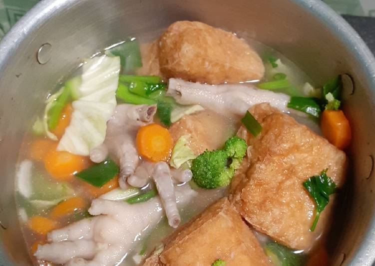 Resep Sop Ceker Tahu Anti Gagal