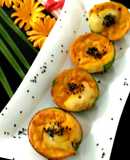 Tricolour savory muffins