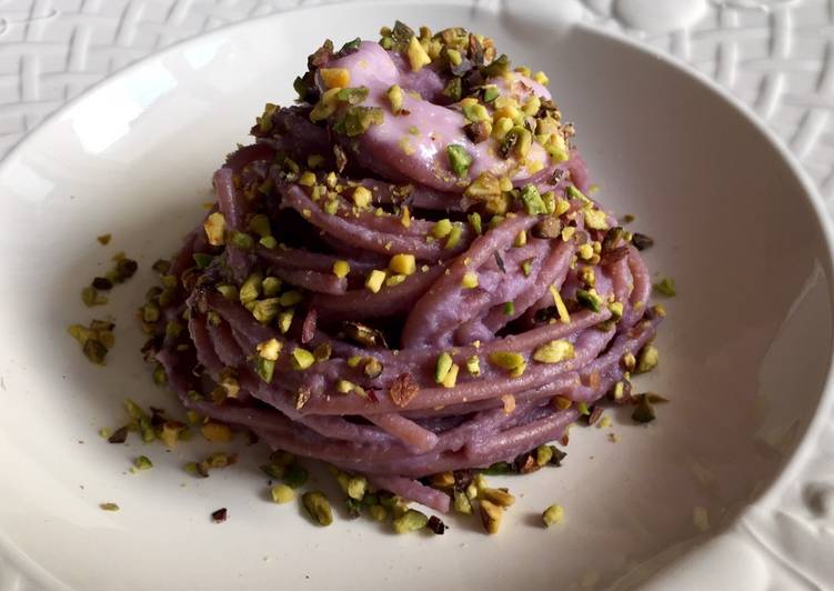 Purple spaghetti (con cavolo viola-ricetta healthy)