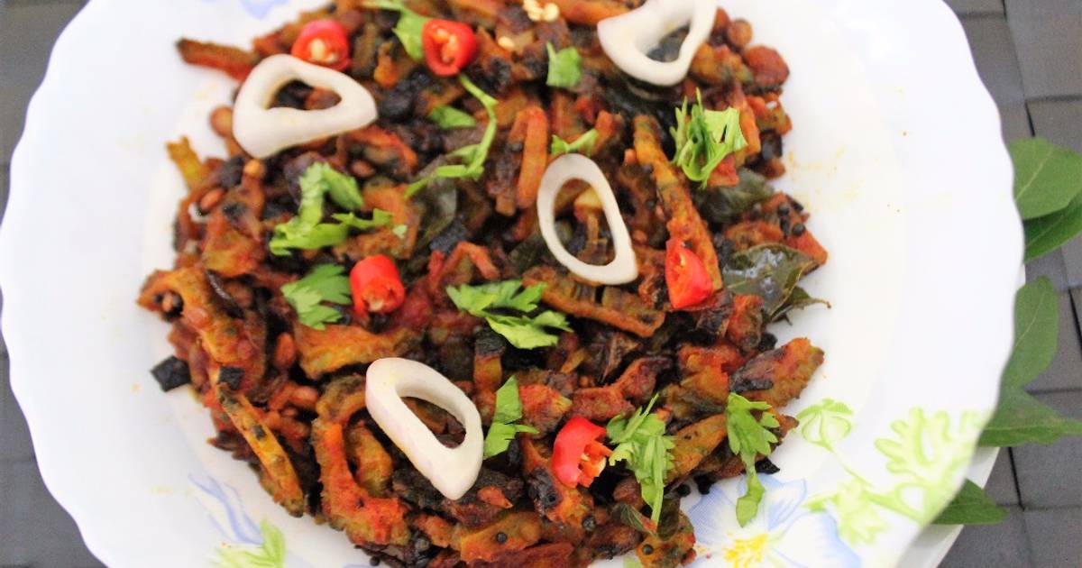 Kakarakaya Vepudu (Bitter Gourd Stir Fry Andhra Style) Recipe by