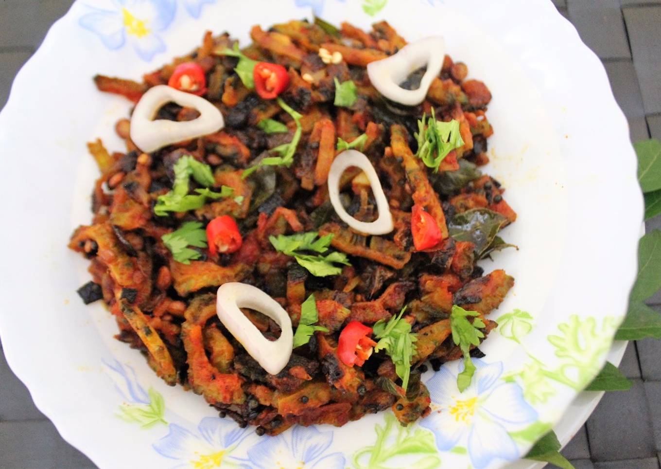 Kakarakaya Vepudu (Bitter Gourd Stir Fry - Andhra Style)
