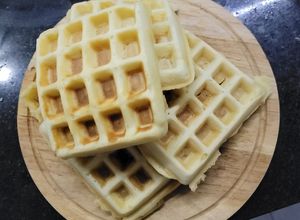 Una foto de Waffles dulces