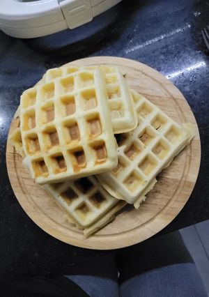 Una foto de Waffles dulces
